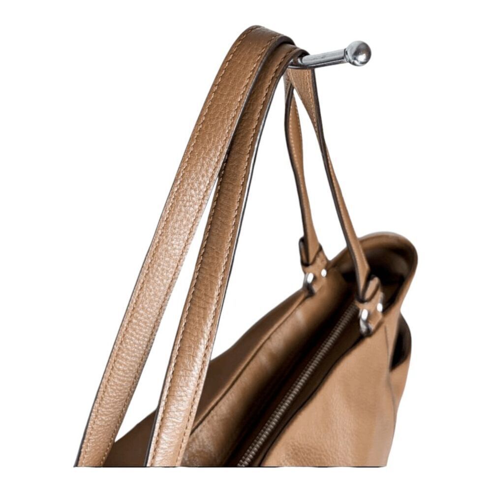 COACH Carrie Brown Leather Shoulder Bag Tote - Picture 7 of 12